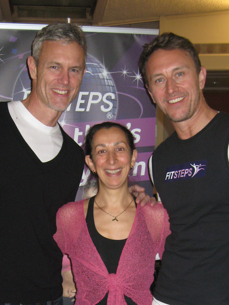Rosemary with Mark Foster and Ian Waite